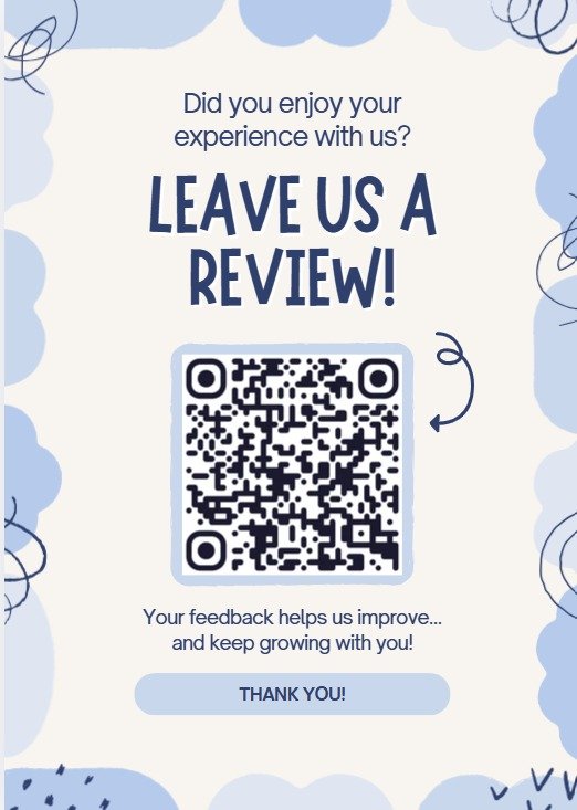 Leave us a review design